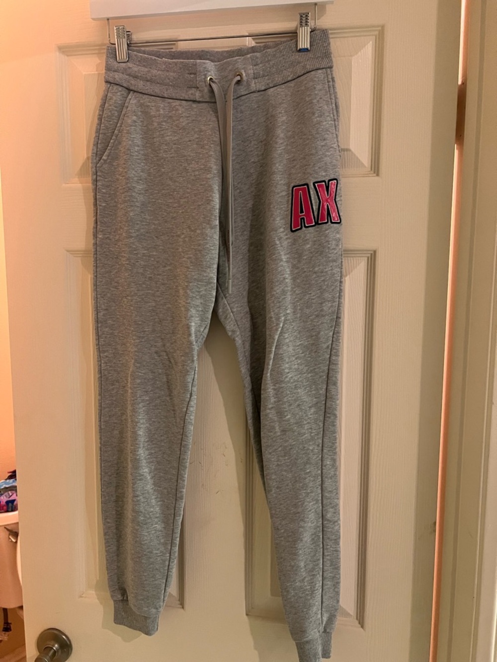 XS Armani Exchange Classic Light Gray Sweatpants